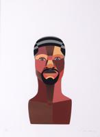 Derrick Adams STYLE VARIATIONS 2 (Waves) Screenprint - Sold for $5,440 on 02-21-2026 (Lot 398).jpg